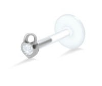 Heartlock with Stone Monroe Piercing LA-353